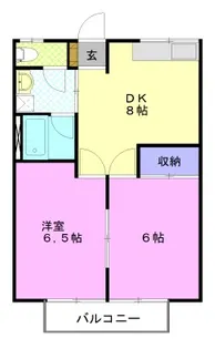 2DKの間取り画像