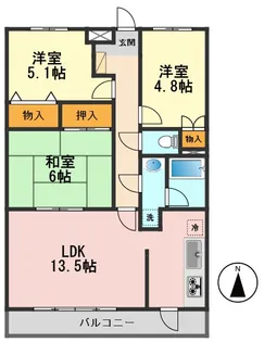 東京都江戸川区西小岩5【マンション】の間取り
