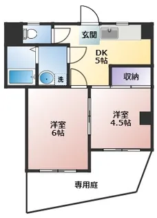 エクセレンス春日【1階】の間取り