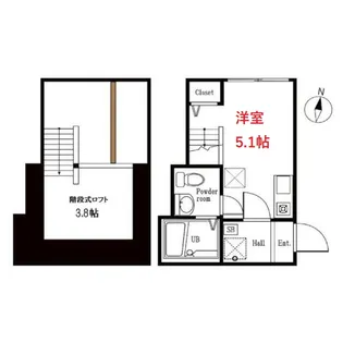 東京都大田区大森北3【アパート】の間取り
