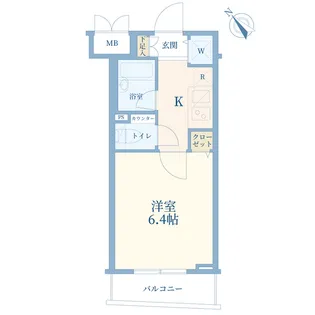 パレステュディオシンシア文京千石【9階】の間取り