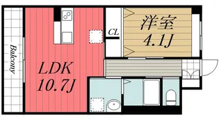 千葉県千葉市稲毛区小仲台8【マンション】の間取り