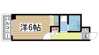 兵庫県神戸市兵庫区永沢町3【マンション】の間取り