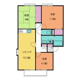 サンビレッジ城東A・B【2階】の間取り