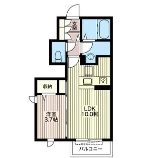 カーサ・フォルテ【1階】の間取り