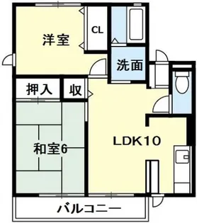 シティハイムレトア論田 3号棟【1階】の間取り