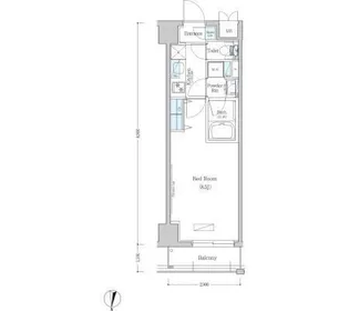 アーバネックス清澄白河II EAST棟【3階】の間取り