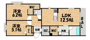 シャーメゾン ラト ファミリア【2階】の間取り