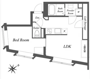 EXAM中目黒III【4階】の間取り