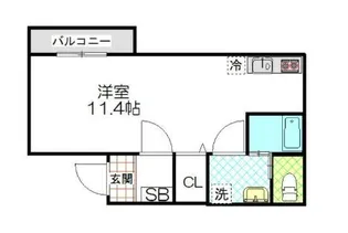 ikejiri apart ments【3階】の間取り