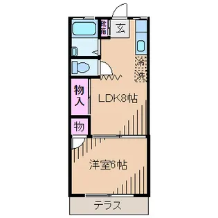 神奈川県川崎市中原区木月2【アパート】の間取り