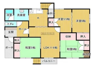 北海道苫小牧市青葉町2【一戸建】の間取り