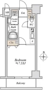 東京都墨田区東駒形4【マンション】の間取り