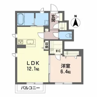 グレンサイド【1階】の間取り