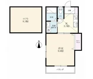 サフィール巨勢【1階】の間取り