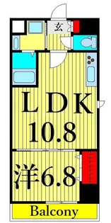 ドミール入谷【13階】の間取り