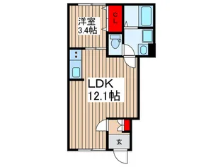 リーブルファイン戸塚東【1階】の間取り
