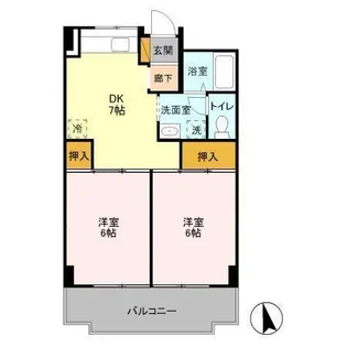 メゾンラフォーレ【1階】の間取り
