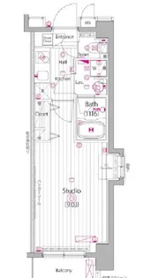 東京都新宿区北新宿3【マンション】の間取り