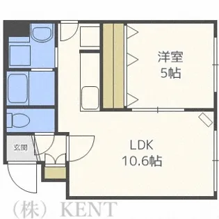 モンレーヴ元町【1階】の間取り