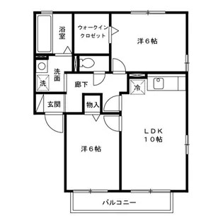 リビングタウン将監B【2階】の間取り