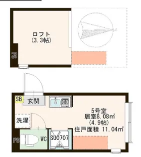 クラッセ小岩【2階】の間取り