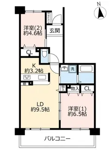 URグリーンタウン小金井【5階】の間取り