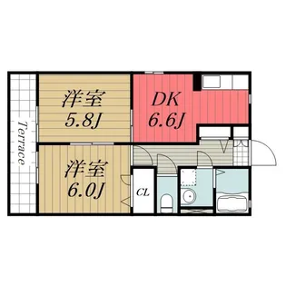 千葉県市原市姉崎【アパート】の間取り