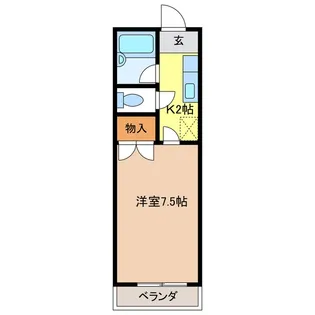 グリーンハイツK A棟【2階】の間取り