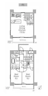 プラウドフラット三軒茶屋II【5階】の間取り