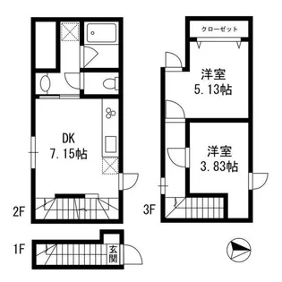 Lilac Roller 新井薬師の間取り