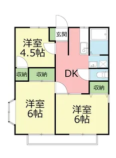 ル・ショコラB【1階】の間取り