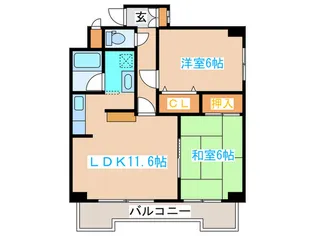 サルバドール地建【3階】の間取り