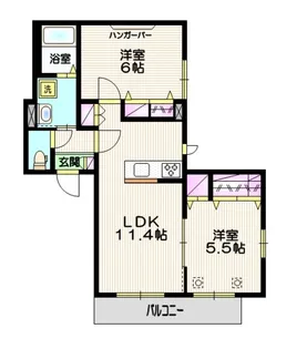 ピノメゾン【2階】の間取り