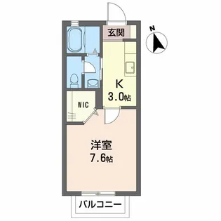 シャーメゾン With-K【2階】の間取り