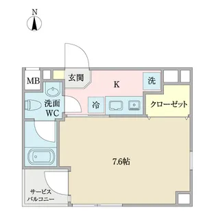 ツアイトゲバー押上【4階】の間取り