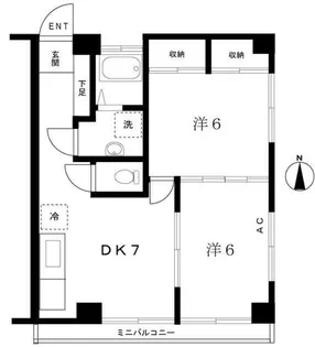 サンレルム【2階】の間取り