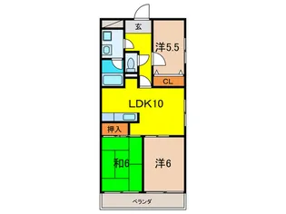 エルドラード上ヶ原【1階】の間取り