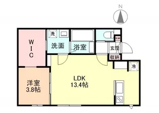 グランスイート森 B棟【2階】の間取り