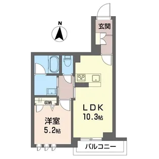 トルシーヌ大宮東町【3階】の間取り
