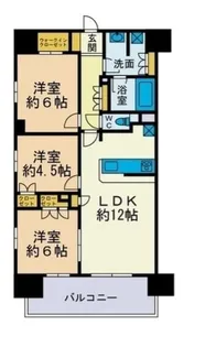 プレシス本厚木レジデンス【3階】の間取り