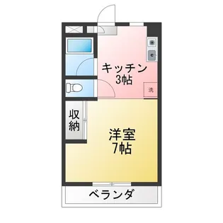 グランドール立川【3階】の間取り