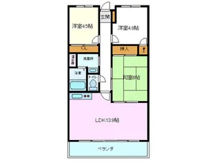 マルシオン・マルジュ【3階】の間取り