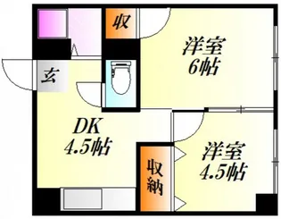 幟パークハイツ【6階】の間取り