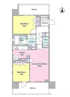 ラクラス目白【5階】の間取り