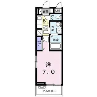 ラ・プラージュII【1階】の間取り