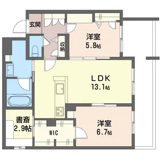 メゾン オルジュ【1階】の間取り