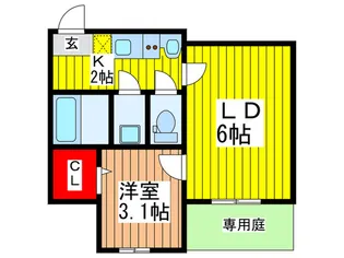 クレシェンテ大宮【1階】の間取り