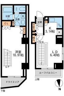 レジデンス白金コローレ【1階】の間取り