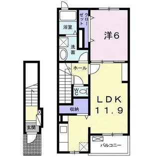 TOM’Sガーデン【2階】の間取り